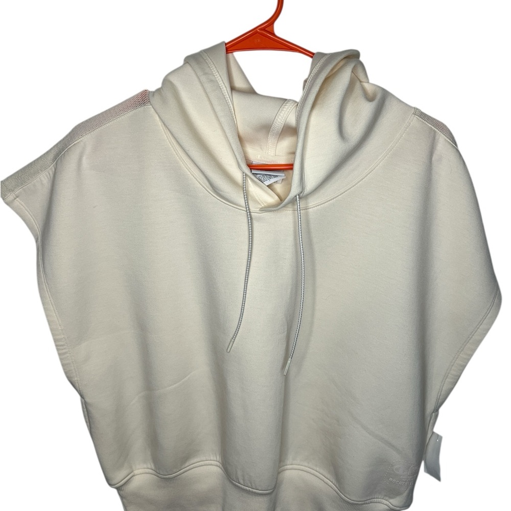 Champion Cream Sleeveless Hoodie